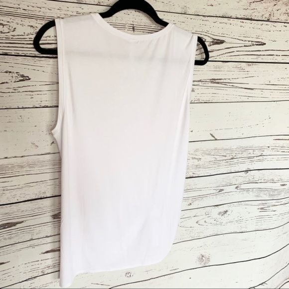 Fabletics Alia Tied Tank Top Medium White NWT - Picture 4 of 6